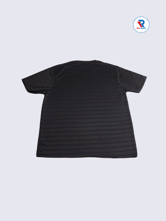 Men's Sports T-Shirt Regular Fit XL Black Color (Back)- RioTrend