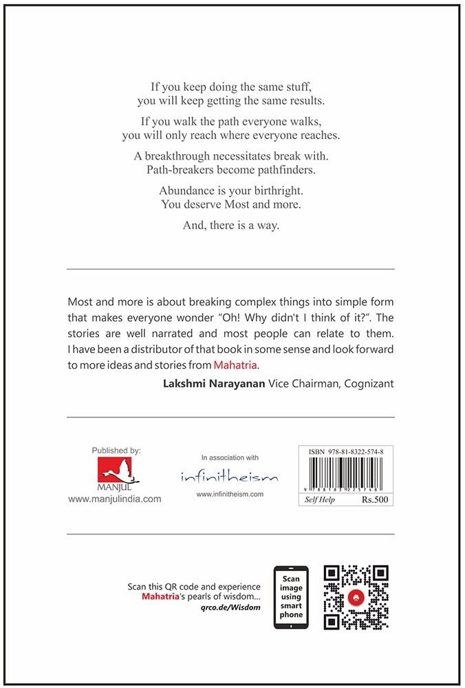 Most And More (English, Paperback, Mahatria Ra)
