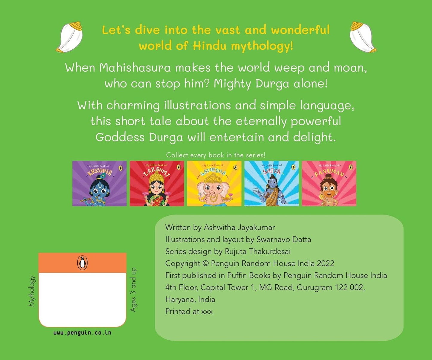 My Little Book Of Durga (English, Board Book, Ashwitha Jayakumar)