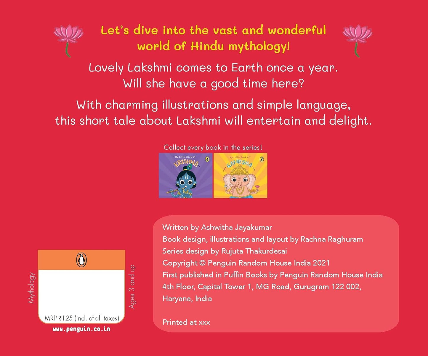 My Little Book of Lakshmi (English, Board Book, Ashwitha Jayakumar)