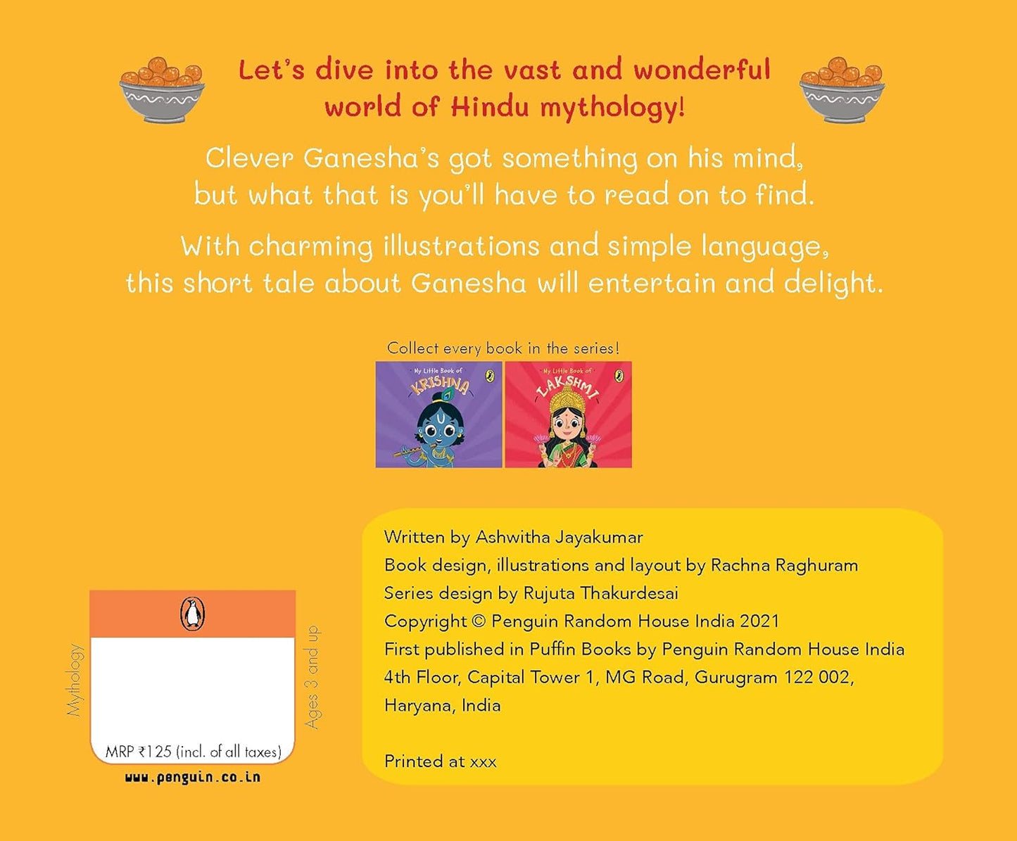 My Little Book of Ganesha (English, Board Book, Ashwitha Jayakumar)