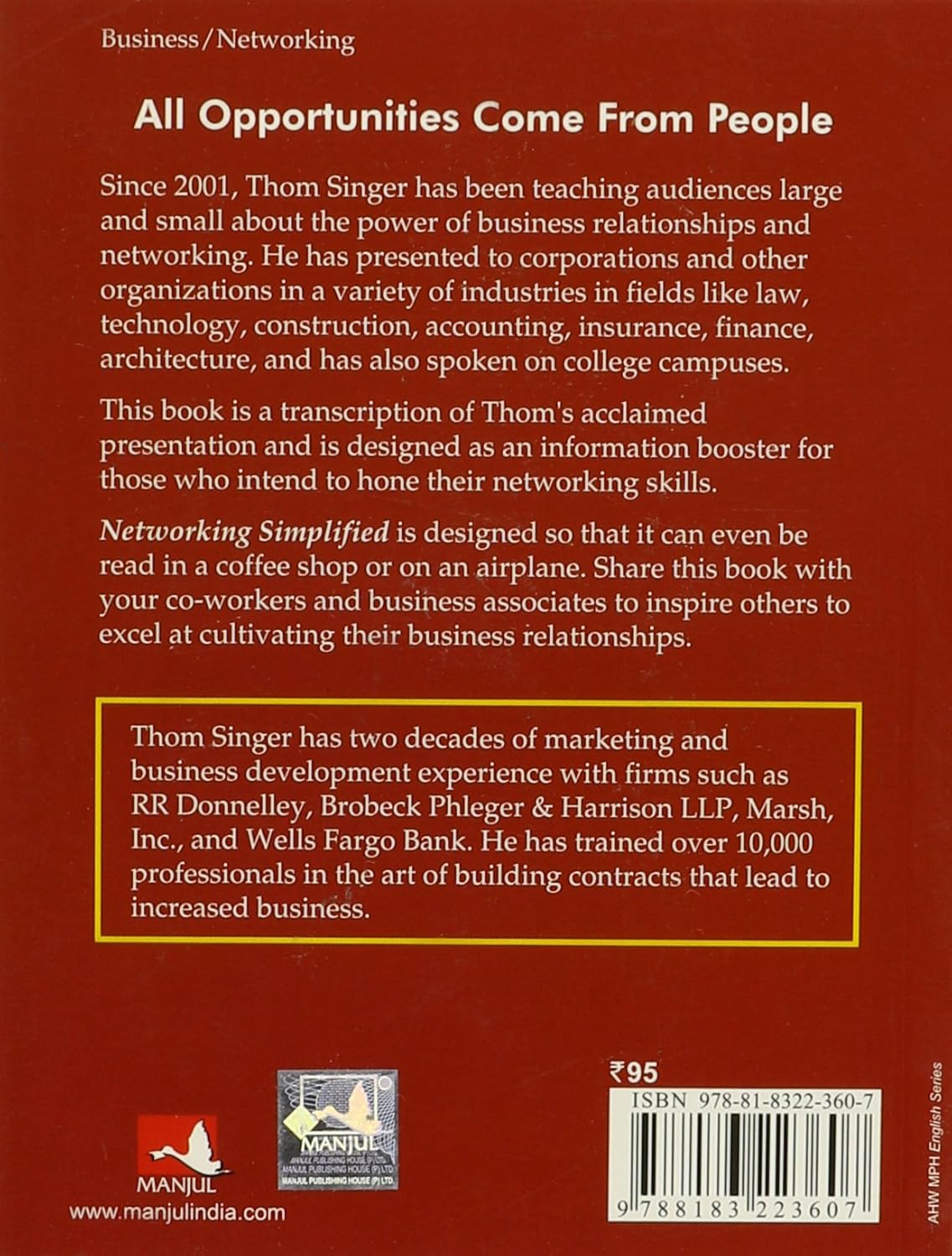 Networking Simplified (English, Paperback, Thom Singer)