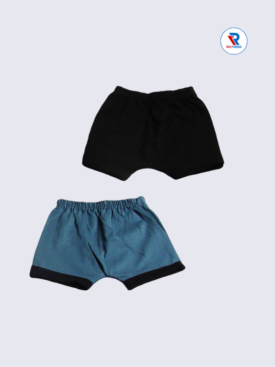 New Born Baby Clothing Set Boys & Girls (Pack of 2) - Bold & Stylish in Black and Charcoal with Black Combo