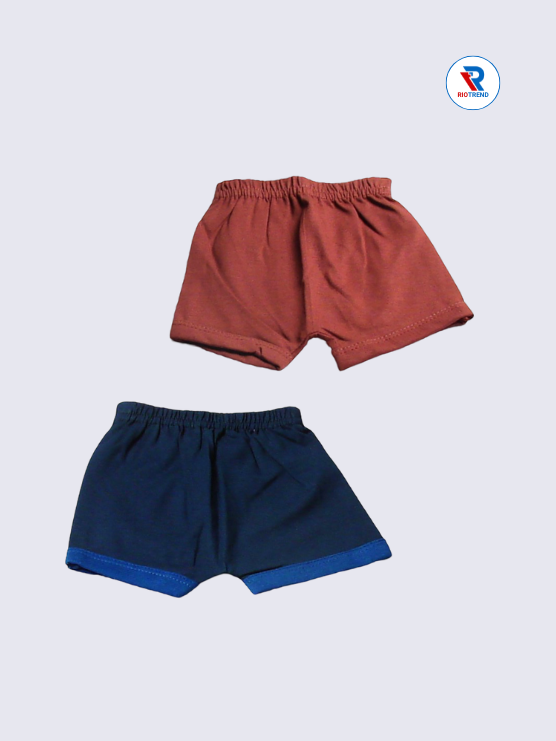 New Born Baby Clothing Set Boys & Girls (Pack of 2) - The Perfect Classic Outfit in Brown & Dark Blue Combo