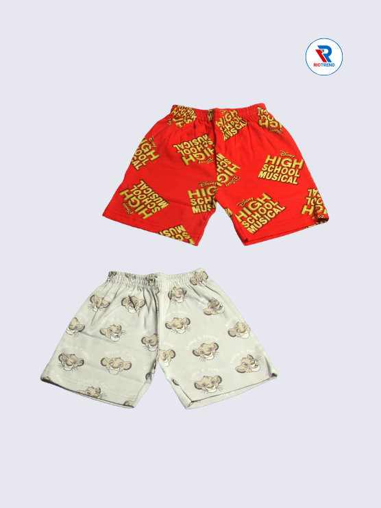 Newborn Baby Boys Co-Ord Set (Pack of 2) - Simple Deep Red and Light Cream Combo