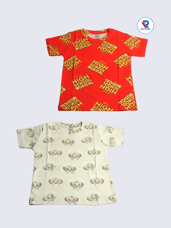 Newborn Baby Boys Co-Ord Set (Pack of 2) - Simple Deep Red and Light Cream Combo