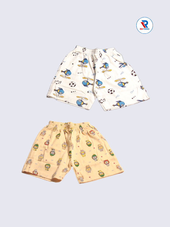 Newborn Baby Boys Co-Ord Set (Pack of 2) - Classic Soft Cream and Light Orange Combo