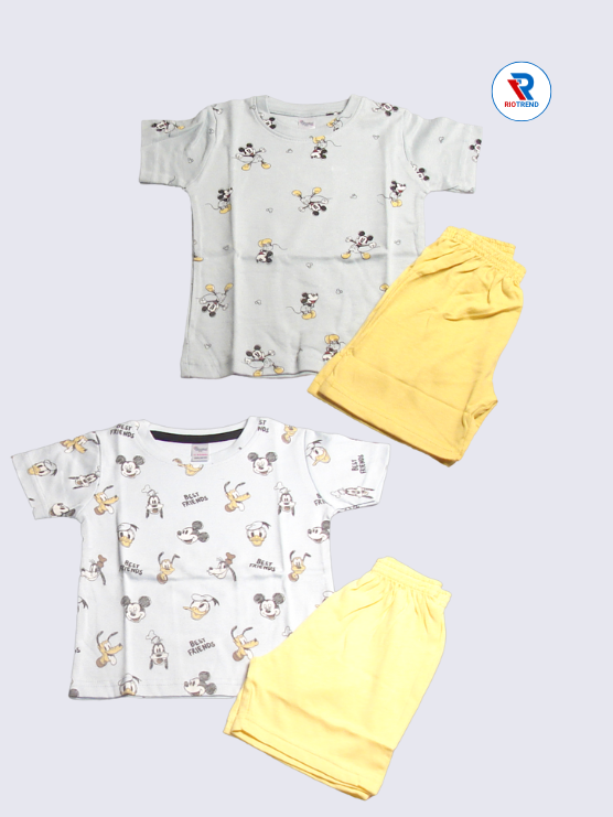 Newborn Baby Boys Clothing Set (Pack of 2) - Classy Silver and Grey Combo