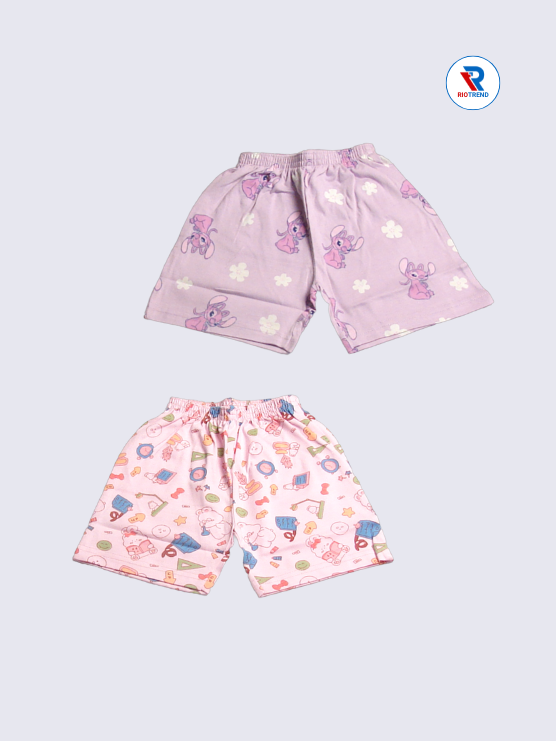 Newborn Baby Girls Co-Ord Set (Pack of 2) - Delightful Light Purple and Light Pink Combo