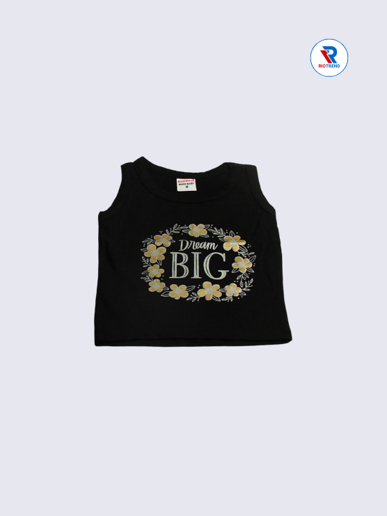 Newborn Baby Boys and Girls Top Black Color RioTrend