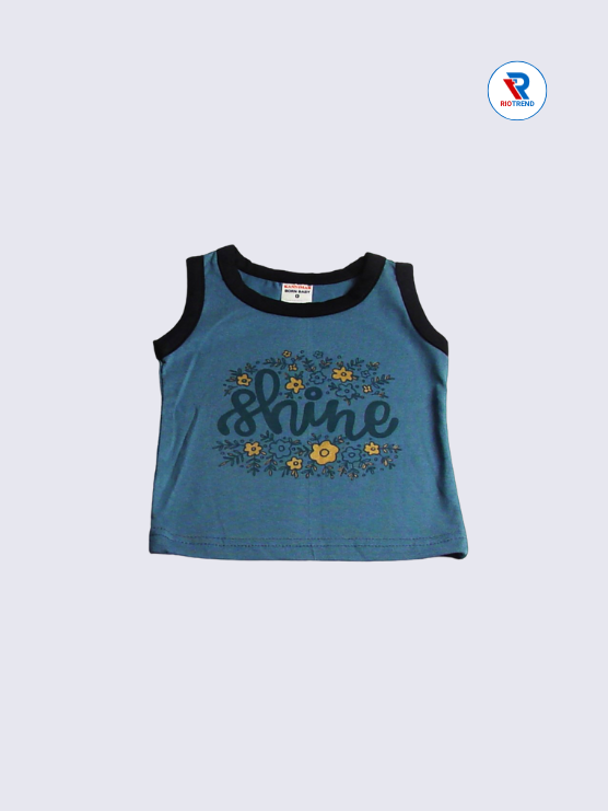 Newborn Baby Boys and Girls Top Charcoal Color RioTrend