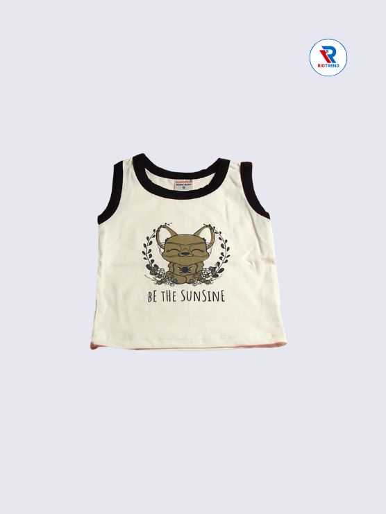 Newborn Baby Boys and Girls Top Cream Color RioTrend