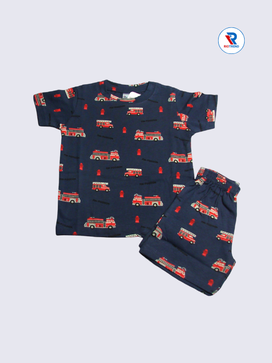 Newborn Baby Boys Co-Ord Set 06-12M Navy Blue color RioTrend