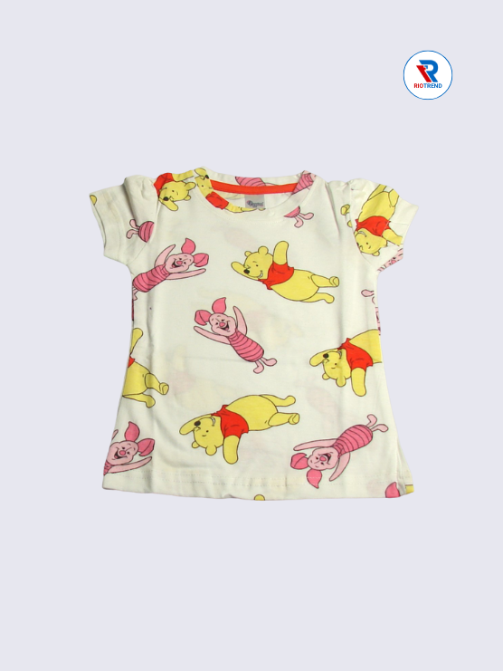 Newborn Baby Girls Top 06-12M Cream Color RioTrend