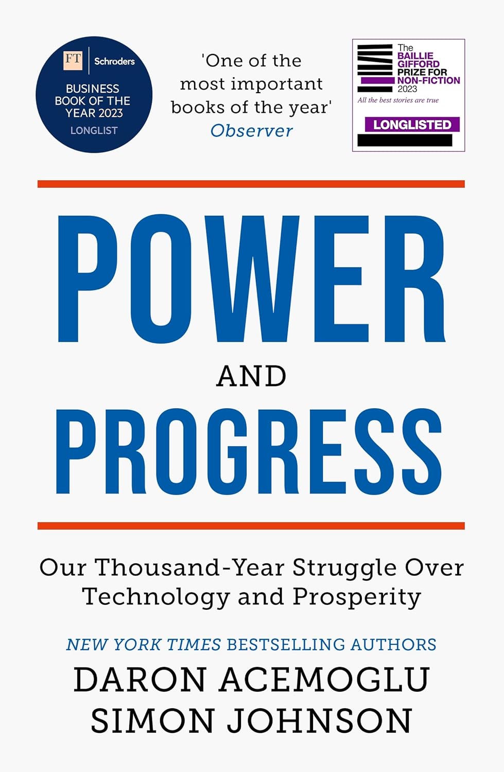 Power And Progress (English, Paperback, Simon Johnson and Daron Acemoglu)