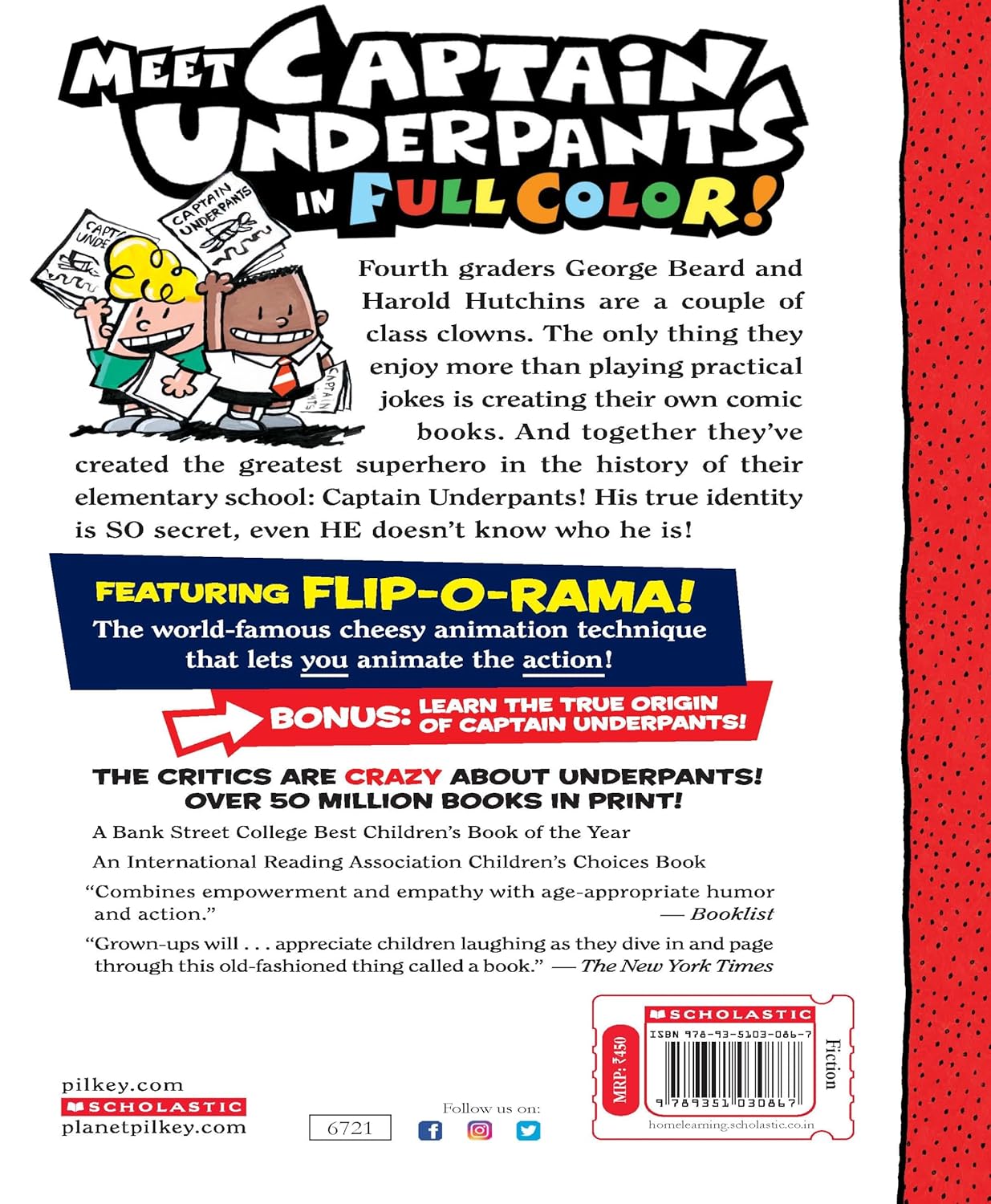 Adventures Of Captain Underpants (English, Paperback, Dav Pilkey)