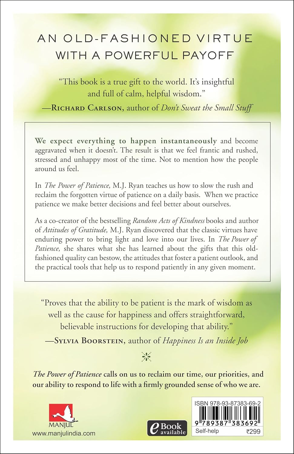 The Power Of Patience (English, Paperback, M.J. Ryan)