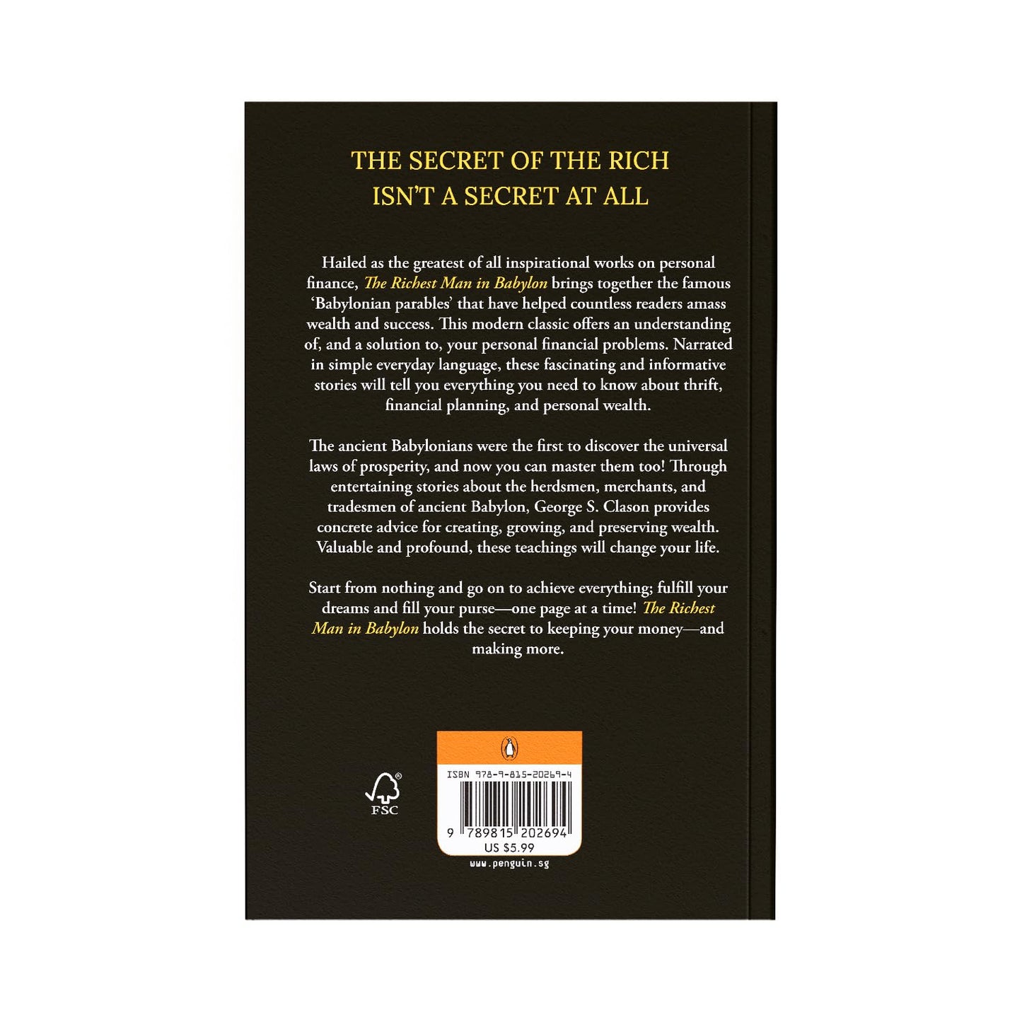 Penguin Select Classics: The Richest Man in Babylon: (Original, Unabridged Classic) (English, Paperback, George S. Clason)