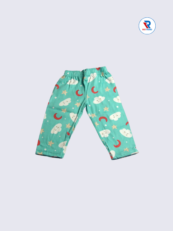 Women's Pyjama Pant M,L,XL in Cyan Color - RioTrend