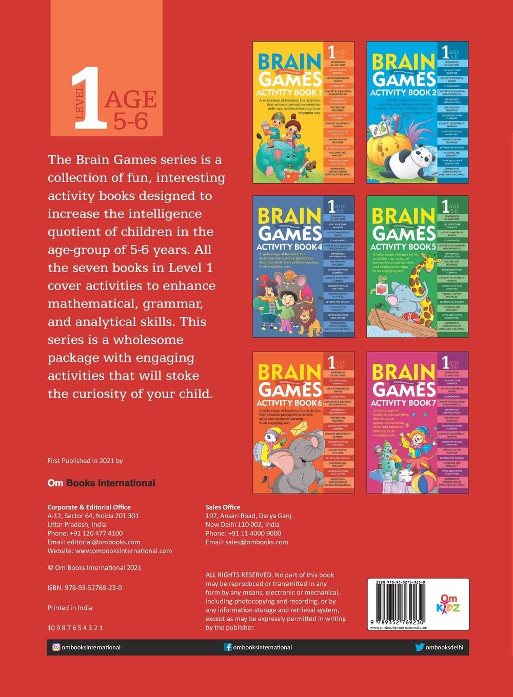 Activity Book: Brain Games Activity Book 3 (Level-1) (English, Paperback)