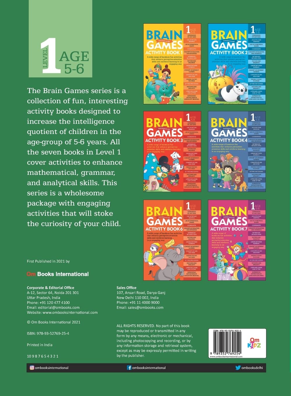 Activity Book: Brain Games Activity Book 5 (Level-1) (English, Paperback)
