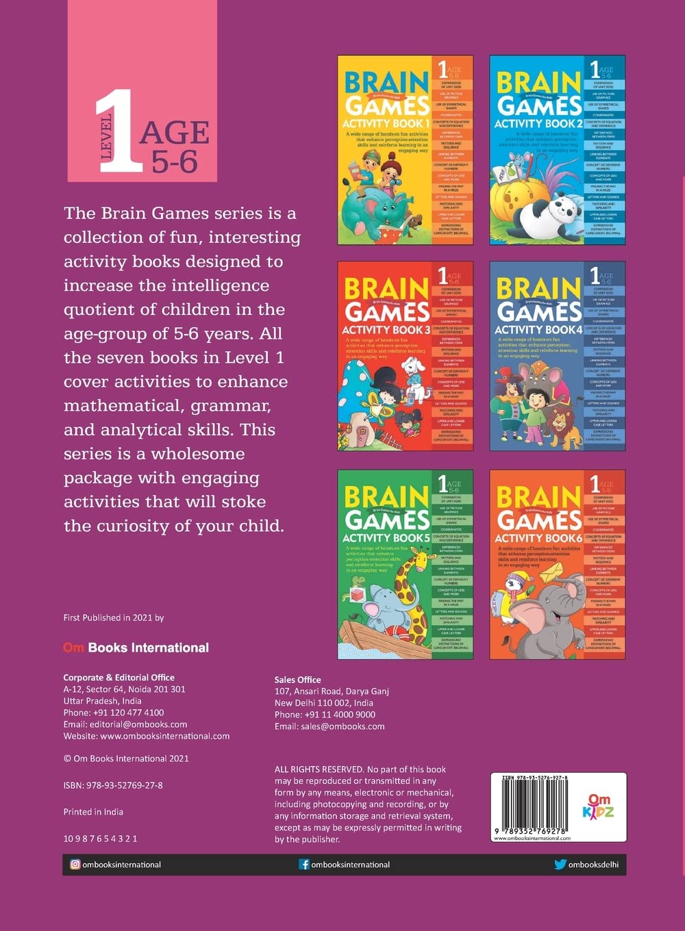 Activity Book : Brain Games Activity Book 7 (Level-1) (English, Paperback)