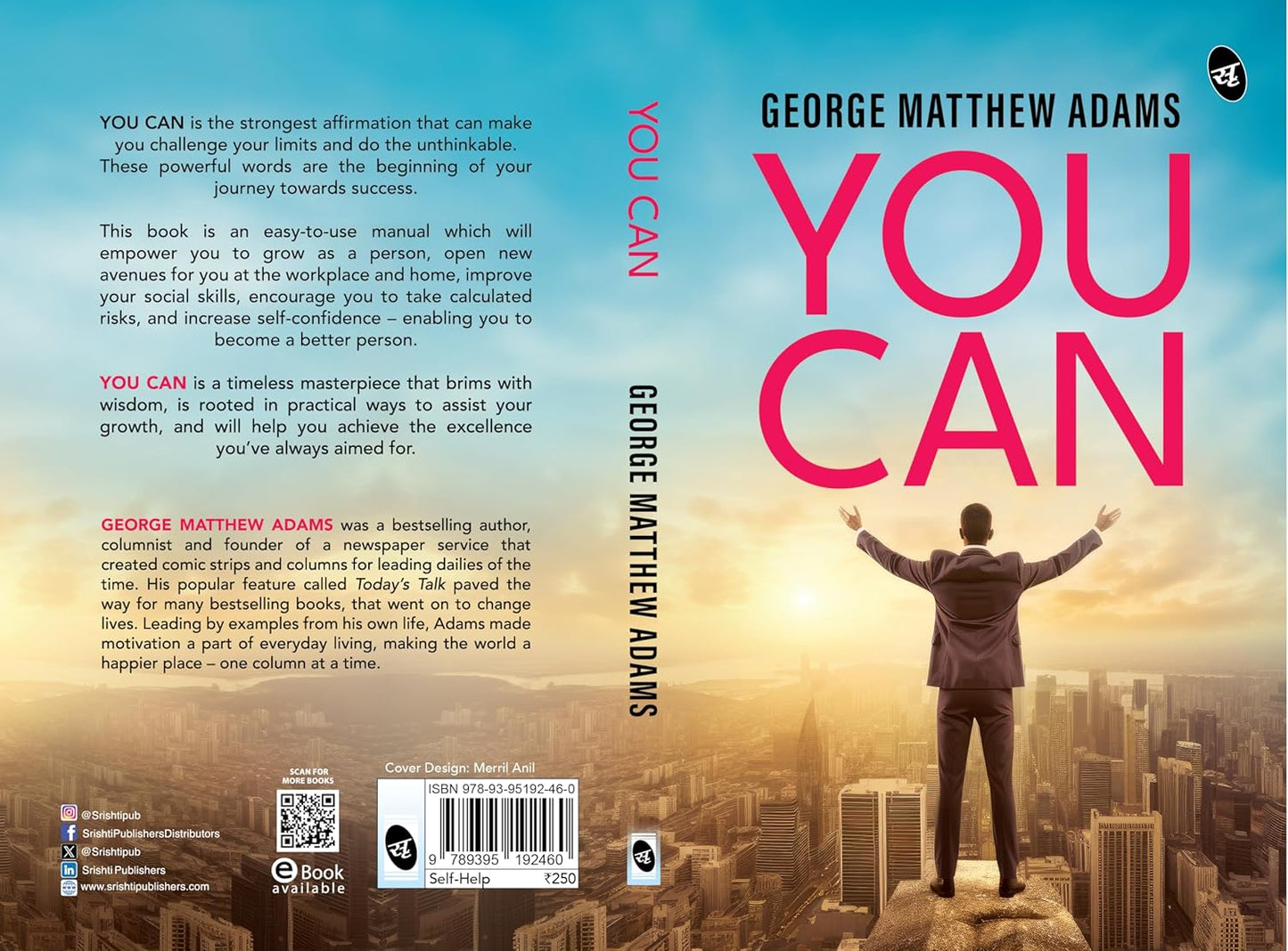 Full back cover of the book You Can by George Matthew Adams, published by Riotrend