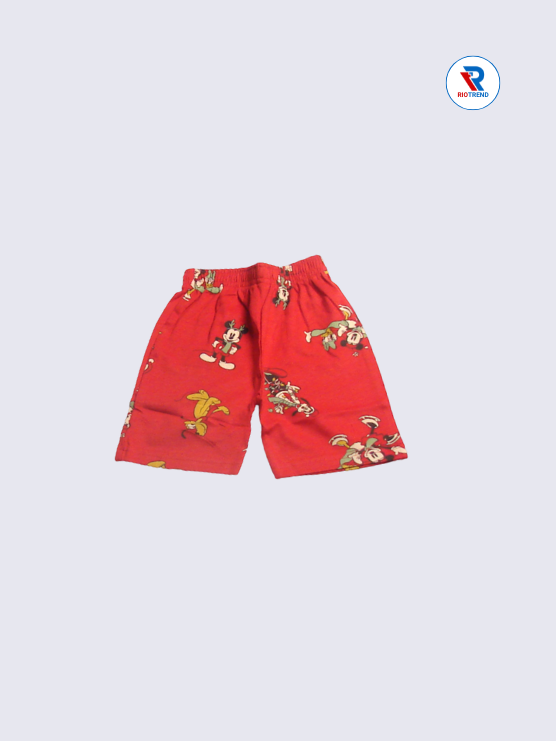 Girls' Co-Ord Set: Bright Red T-Shirt with Matching Shorts