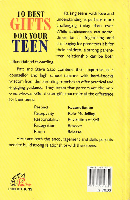 10 Best Gifts for Your Teen - Raising Teens with Love and Understanding (English, Paperback, Patt, Steve Saso)