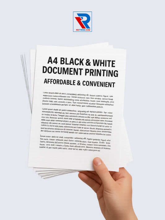 A4 Black & White Document Printing - Affordable & Convenient
