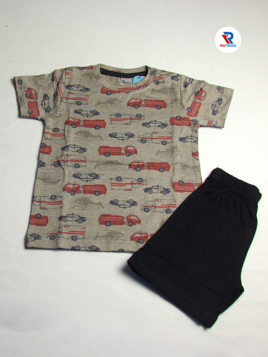 New Born Baby Boys Set Cotton T-Shirt and Trouser