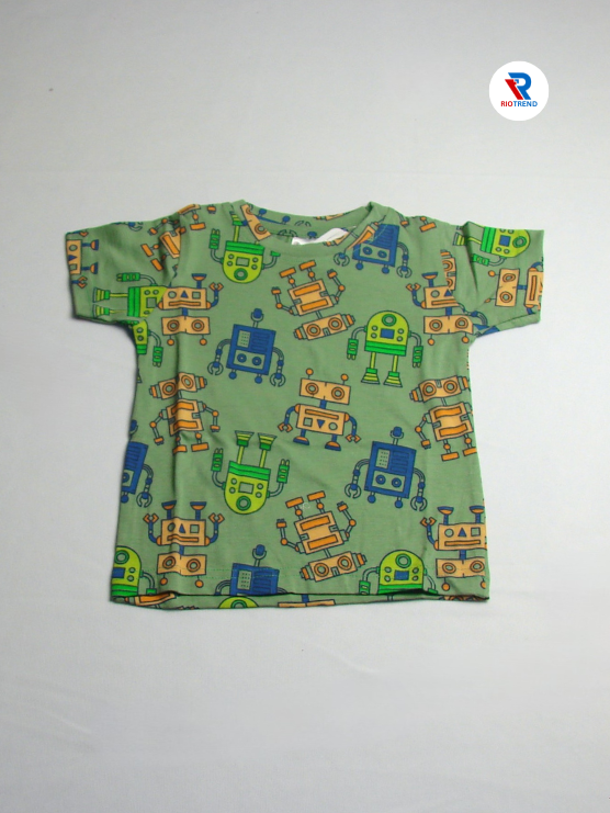 New Born Baby Boys Set Robot Design T-Shirt and Pant