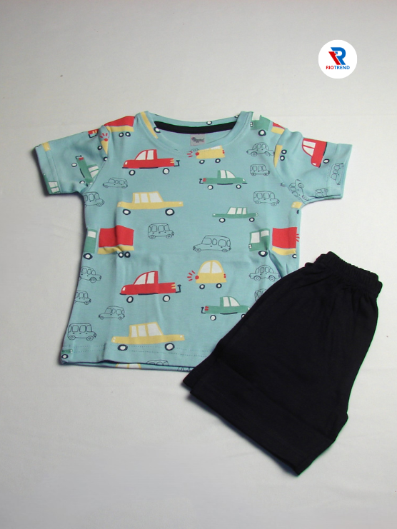 New Born Baby Boys Set Boys Cotton Truck Design