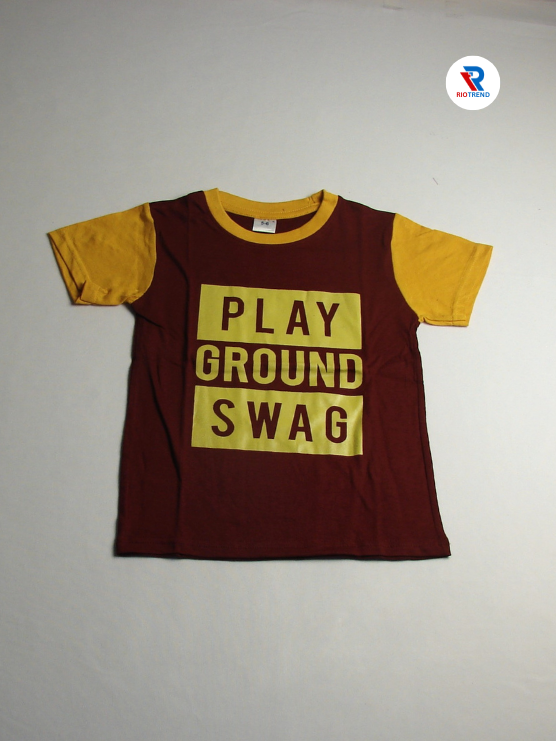 Boys 3/4 Set Half Sleeve Maroon and Yellow Color