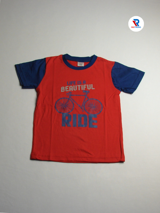 Boys 3/4 Set Half Sleeve Red and Blue Color