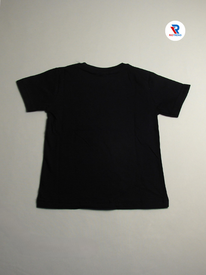 Boys' Cotton Half Sleeve T-Shirt Black