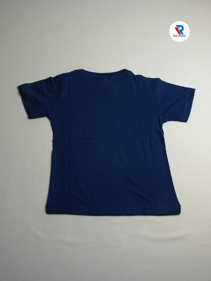 Boys' Cotton Half Sleeve T-Shirt Blue