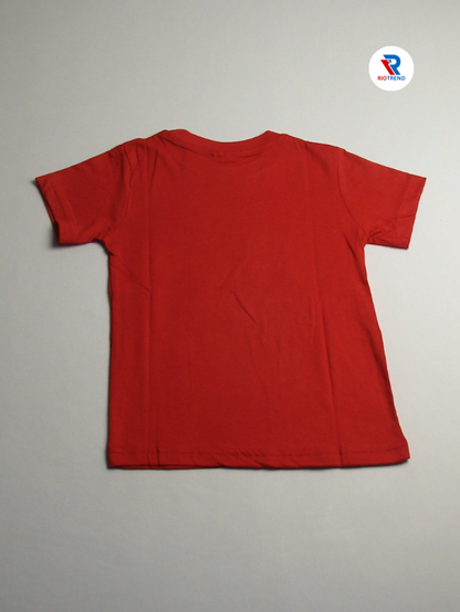 Boys' Cotton Half Sleeve T-Shirt Red