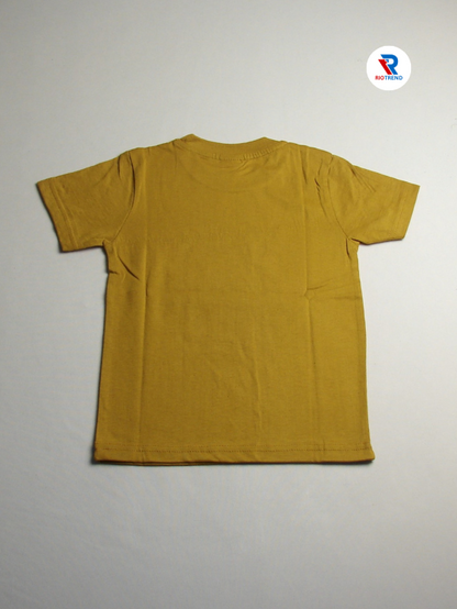 Boys' Cotton Half Sleeve T-Shirt Yellow