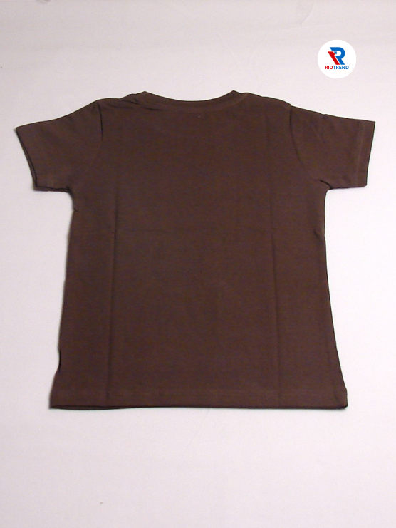 Boys' Cotton Half Sleeve Dark Sienna