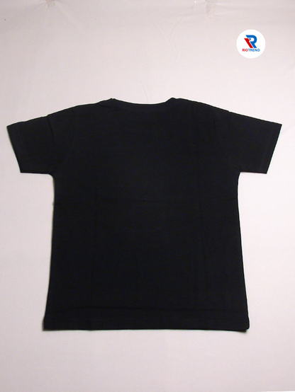 Boys' Cotton Half Sleeve T-Shirt Dark Charcoal Color