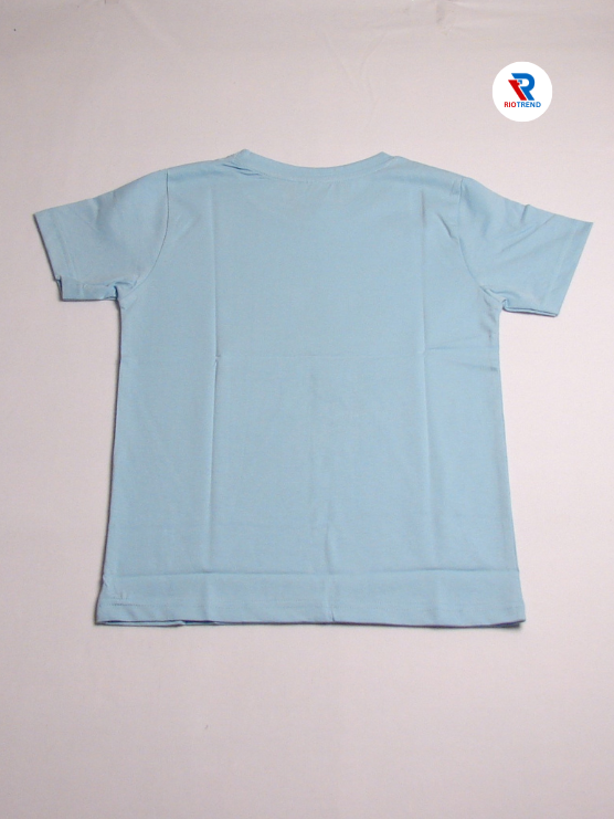 Boys' Cotton Half Sleeve T-Shirt Light Steel Blue Color