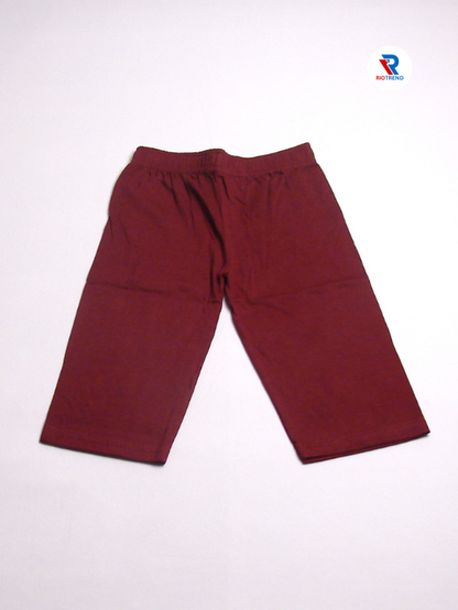 Boys 3/4 Set Half Sleeve Mustard and Maroon Color