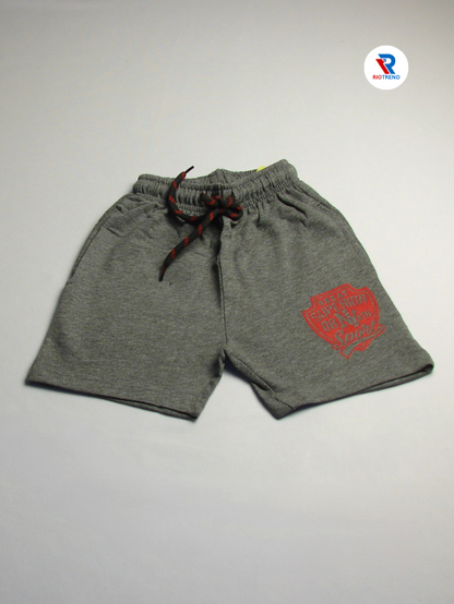 Boys Cotton Gray Color Shorts