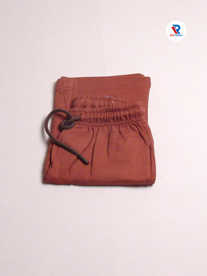 Boys Cotton Steel Chestnut Color Shorts