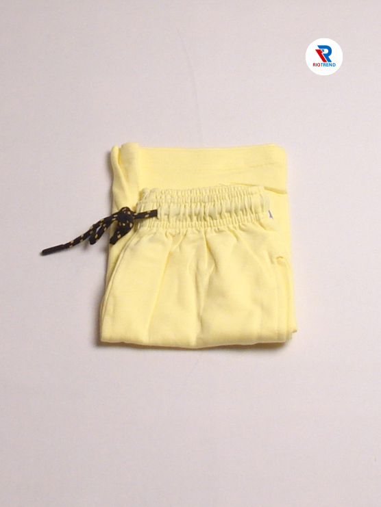 Boys Cotton Steel Light Goldenrod Yellow Color Shorts