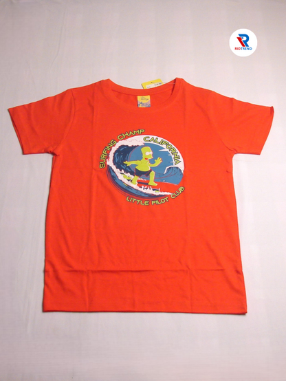 Boys Set Half Sleeve Cotton Orange