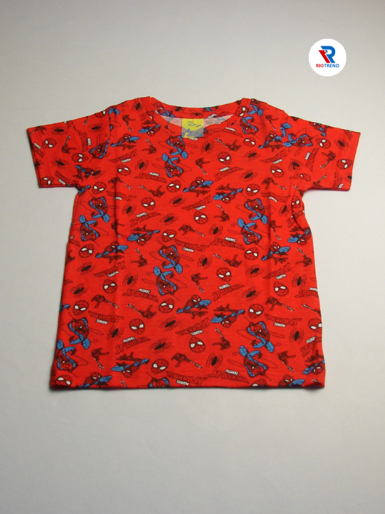 Boys Coordinate Set Cotton Red and Blue Color