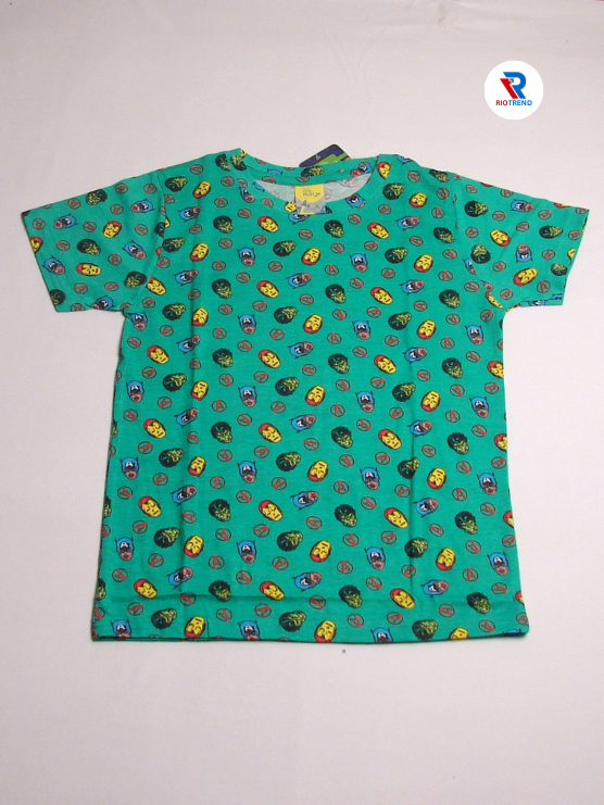 Boys Coordinate Set Cotton Caribbean Green Color