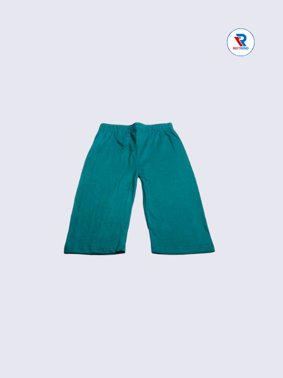 Boys 3/4th Pant 09-12Yrs Gray and Dark Green Color RioTrend